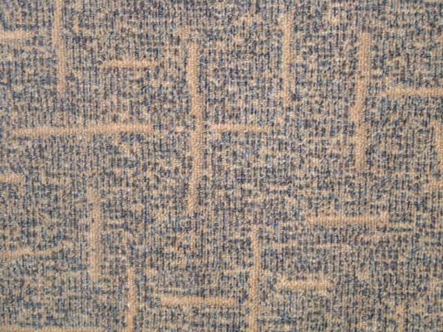 Milliken Jem Carpet Tiles - Recycled C Grade - Blue/Beige Crosshatch - 18